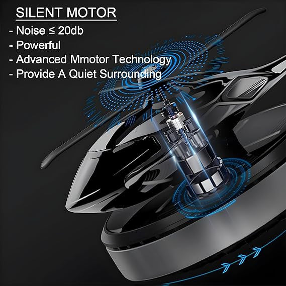 Helicopter Solar Car Freshener - Eco-Friendly Vehicle Fragrance