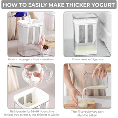Yogurt Filter for Dahi and Dairy Straining 1100ml