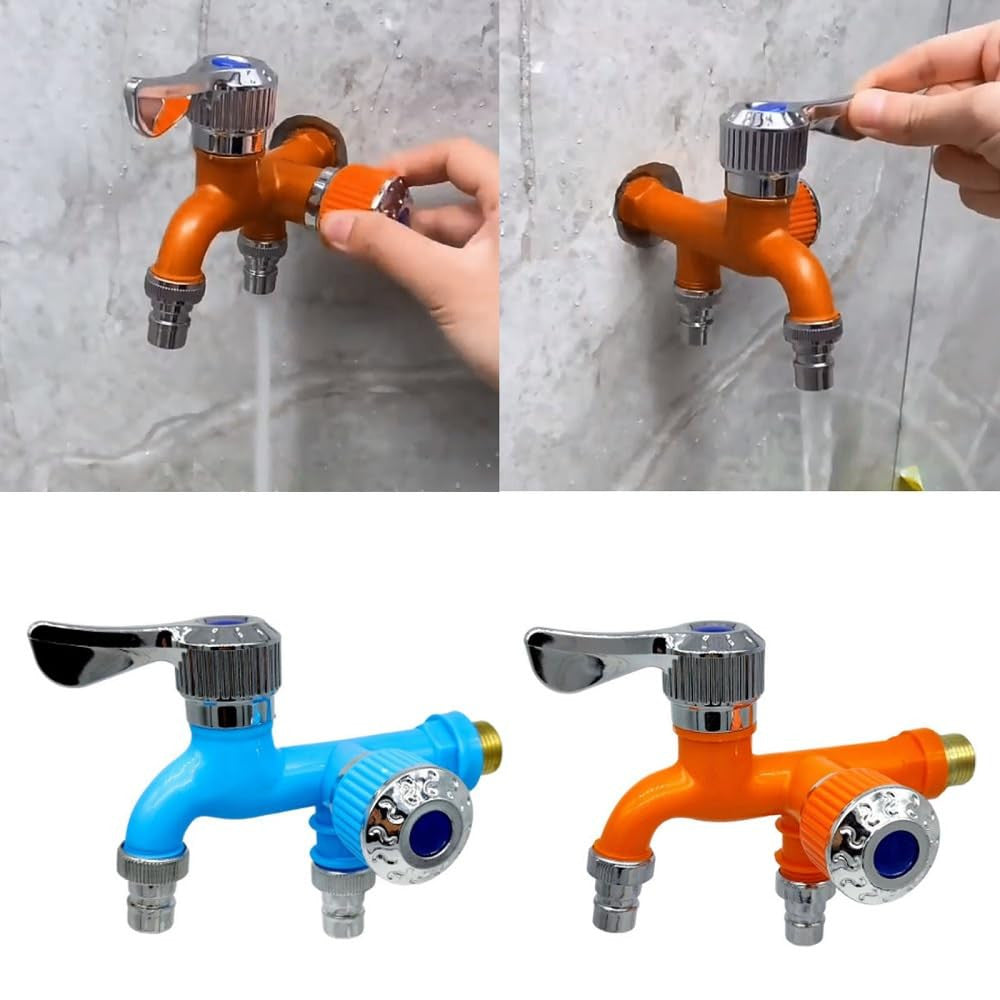 2-in-1 Multi-Functional Dual Water Tap Faucet for Versatile Use