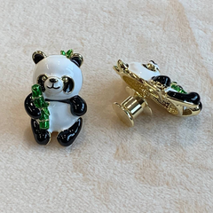 Cute Panda Bear Button Pins - Perfect Accessory for Bags and Jackets