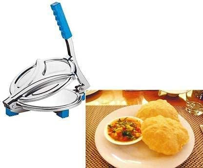 8 Inch Stainless Steel Jumbo Puri Press for Perfect Round Puris