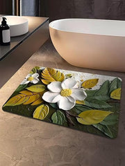 5D Ultra Soft Bathroom Door Mat - Non-Slip, Absorbent, Durable