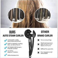 Professional Automatic Curly Hair Machine with Steam & Rapid Heating