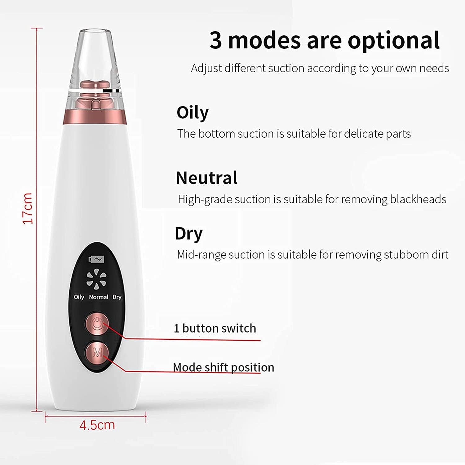 6-in-1 Multi-Function Blackhead Remover & Derma Suction Tool