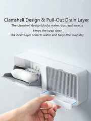 Wall Mounted Double Soap Box for Easy Bathroom Storage