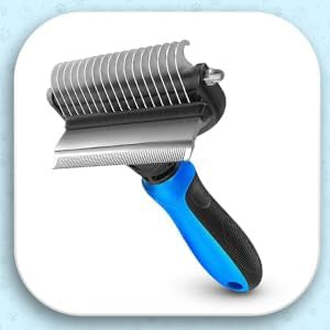 Pet Grooming Brush for Hair & Fur - Easy & Gentle Grooming Tool