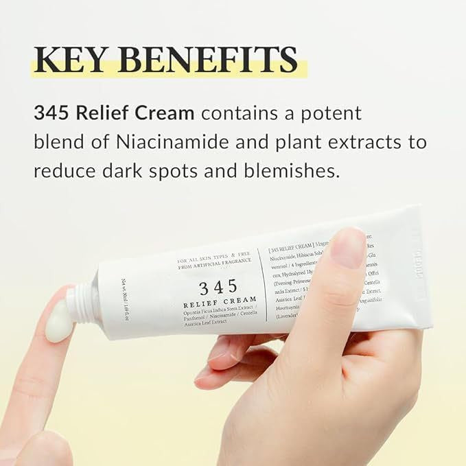 345 Relief Daily Face Moisturizer - Korean Skin Care Cream