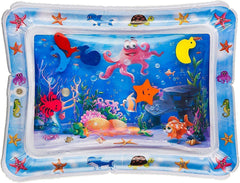 Baby Water Play Mat with Marine Animals for Tummy Time & Development