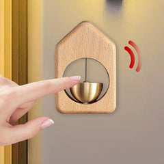 Triangle Wooden Door Bell - Elegant Doorbell with Wooden Design