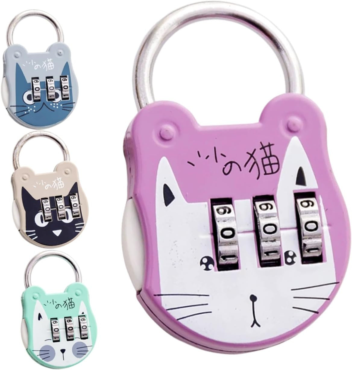 Mini 3-Digit Stainless Steel Password Lock for Luggage & Cabinets