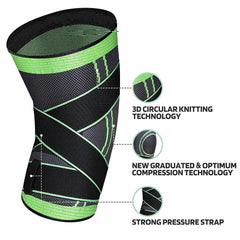 Elastic Compression Knee Sleeve for Support and Stability