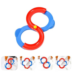 8-Shape Infinite Loop Creative Track Toy with Bouncing Balls