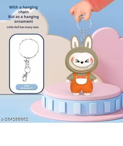 Labubu Face Changing Keychain - Expression Change Toy