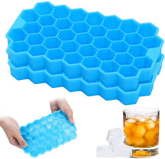 Honeycomb Silicone Ice Cube Tray with 24 Cubes for Drinks