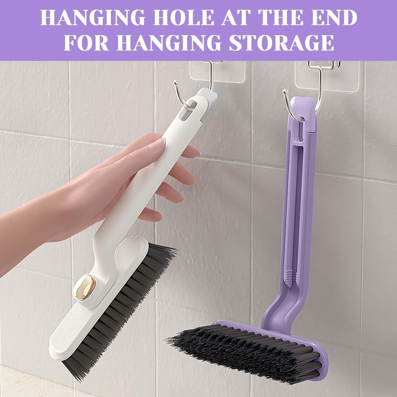 360° Rotating Gap Cleaning Brush with Hard Bristles