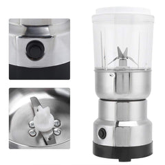 Electric Coffee & Spice Grinder with Transparent Lid and Stainless Steel Blades