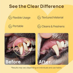 Pet Finger Dental Wipes for Easy Teeth Cleaning