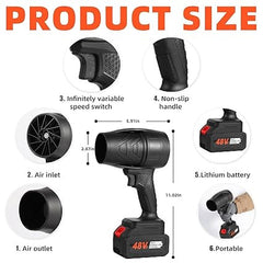 Portable Double Battery Air Blower Jet Car Dryer