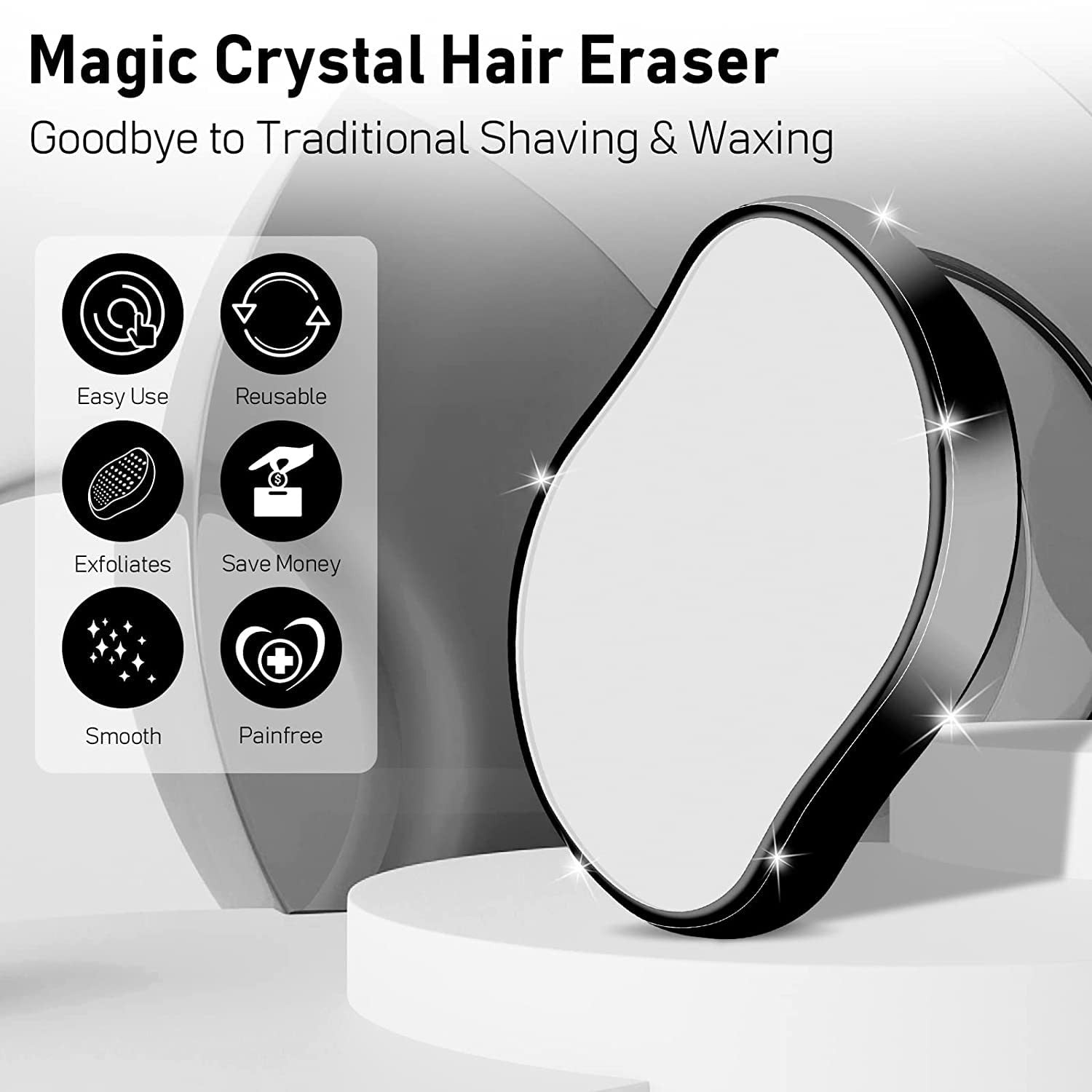 Crystal Hair Eraser Painless Reusable Hair Remover for Women & Men