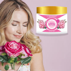 British Rose Face Scrub with Vitamin C, 100g for Bright, Clear Skin