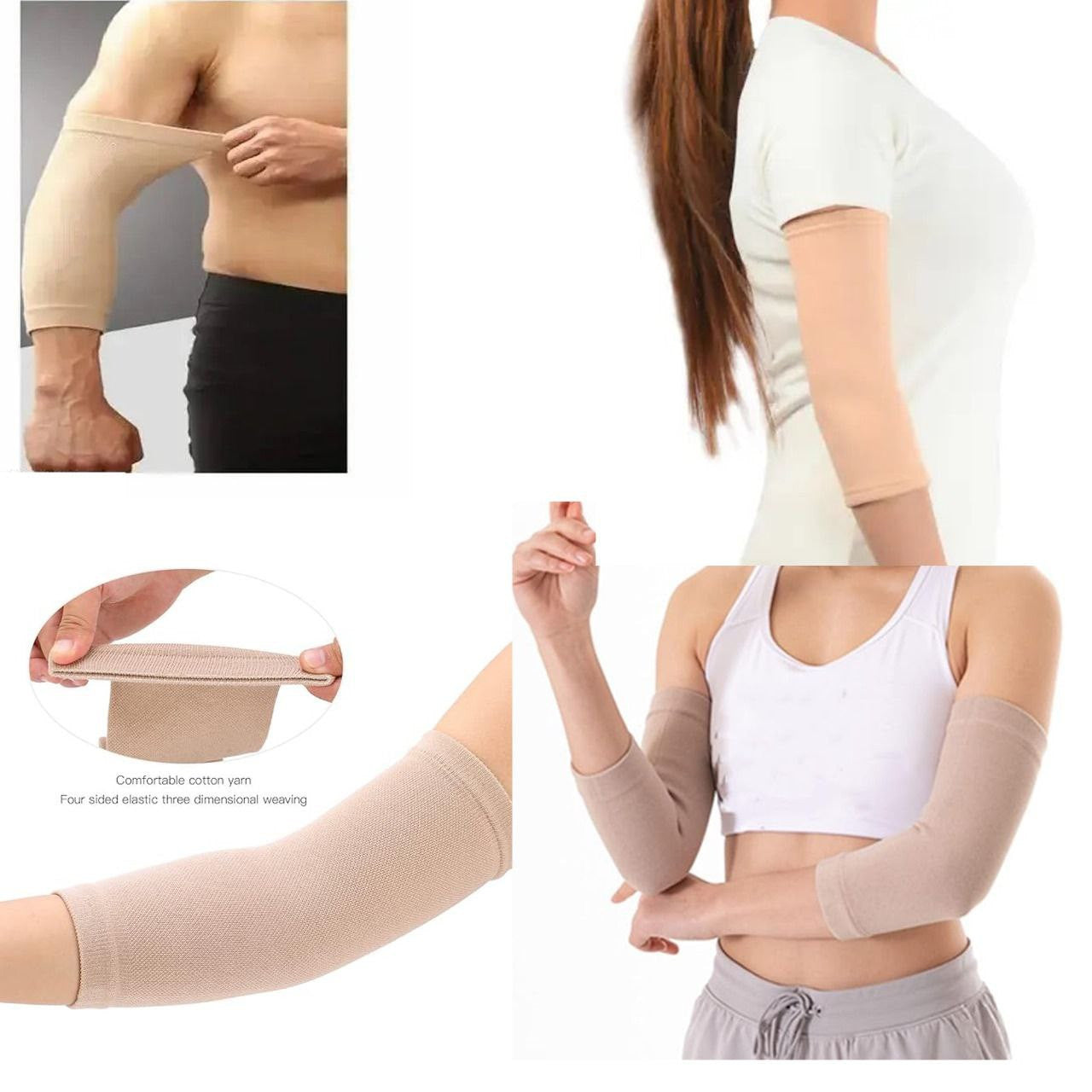 Half Arm Sleeves with Elbow Support for Comfort & Protection