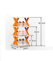 4-Layer Shoe Rack Organizer for Stylish & Spacious Storage