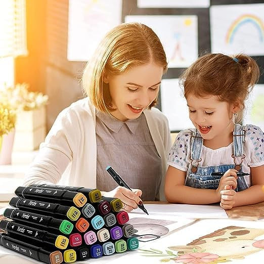 24 Pcs Color Markers Pen Set for Drawing and Sketching