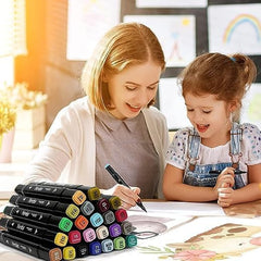 24 Pcs Color Markers Pen Set for Drawing and Sketching