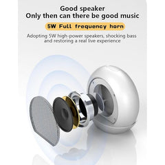 Wireless Bluetooth Speaker with Built-in Clock