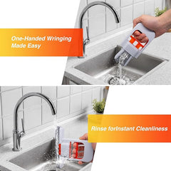 Compact Foldable Desktop Mop for Wet & Dry Cleaning