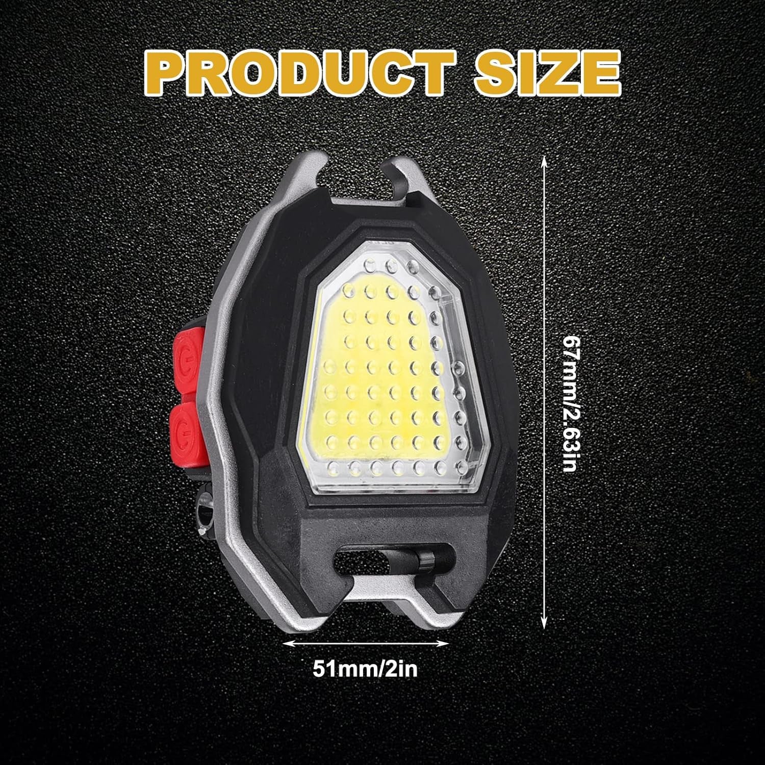 Cob Keychain Light with Cigarette Lighter and COB Illumination