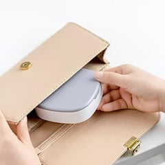 Portable Small Jewelry Box with Mirror for Travel and Storage