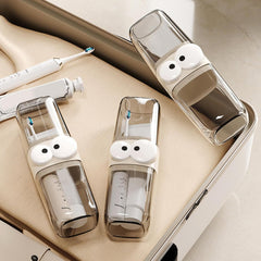 Cute Clear Travel Toothbrush Holder with Googly Eyes