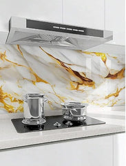 White Gold Marble Foil - Self-Adhesive Waterproof Contact Paper