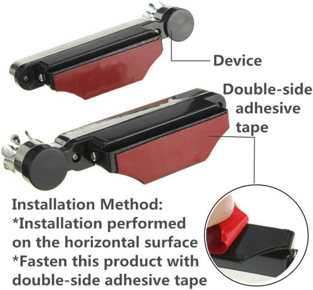 2Pcs Car Wind-Powered LED Daytime Running Lights – Universal Fog Lights (Blue/Red)