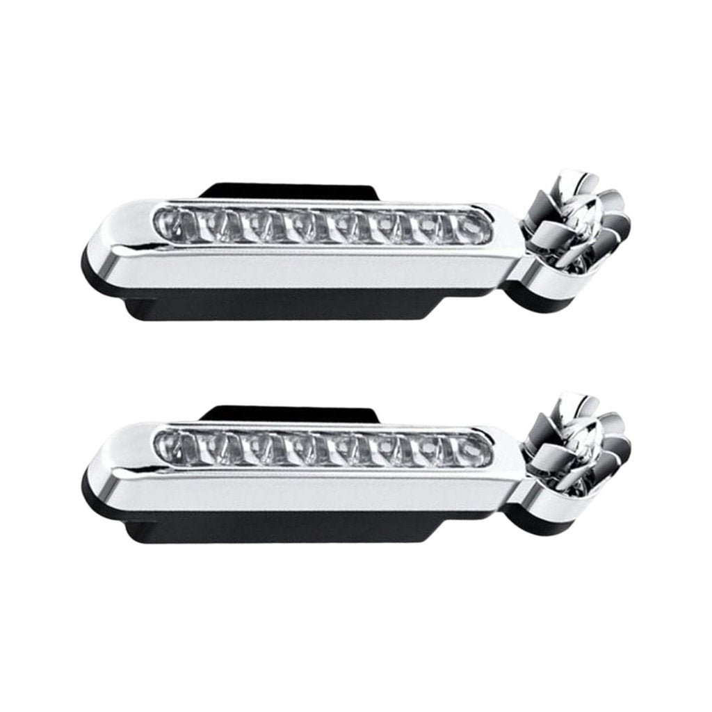 2Pcs Car Wind-Powered LED Daytime Running Lights – Universal Fog Lights (Blue/Red)