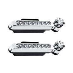 2Pcs Car Wind-Powered LED Daytime Running Lights – Universal Fog Lights (Blue/Red)