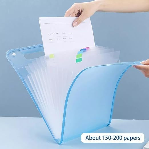 13-Layer A4 Paper File Folder for Organized Document Storage