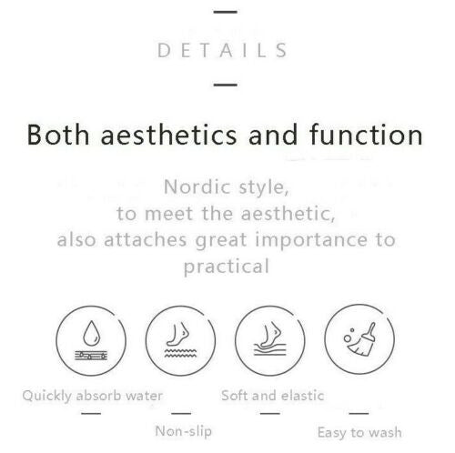 Super Absorbent Non-Slip Bathroom Mat 40x60cm, Quick Dry, Soft & Eco-Friendly