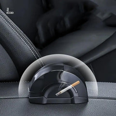 Premium Car Ashtray with LED Light, Windproof & Odor-Proof