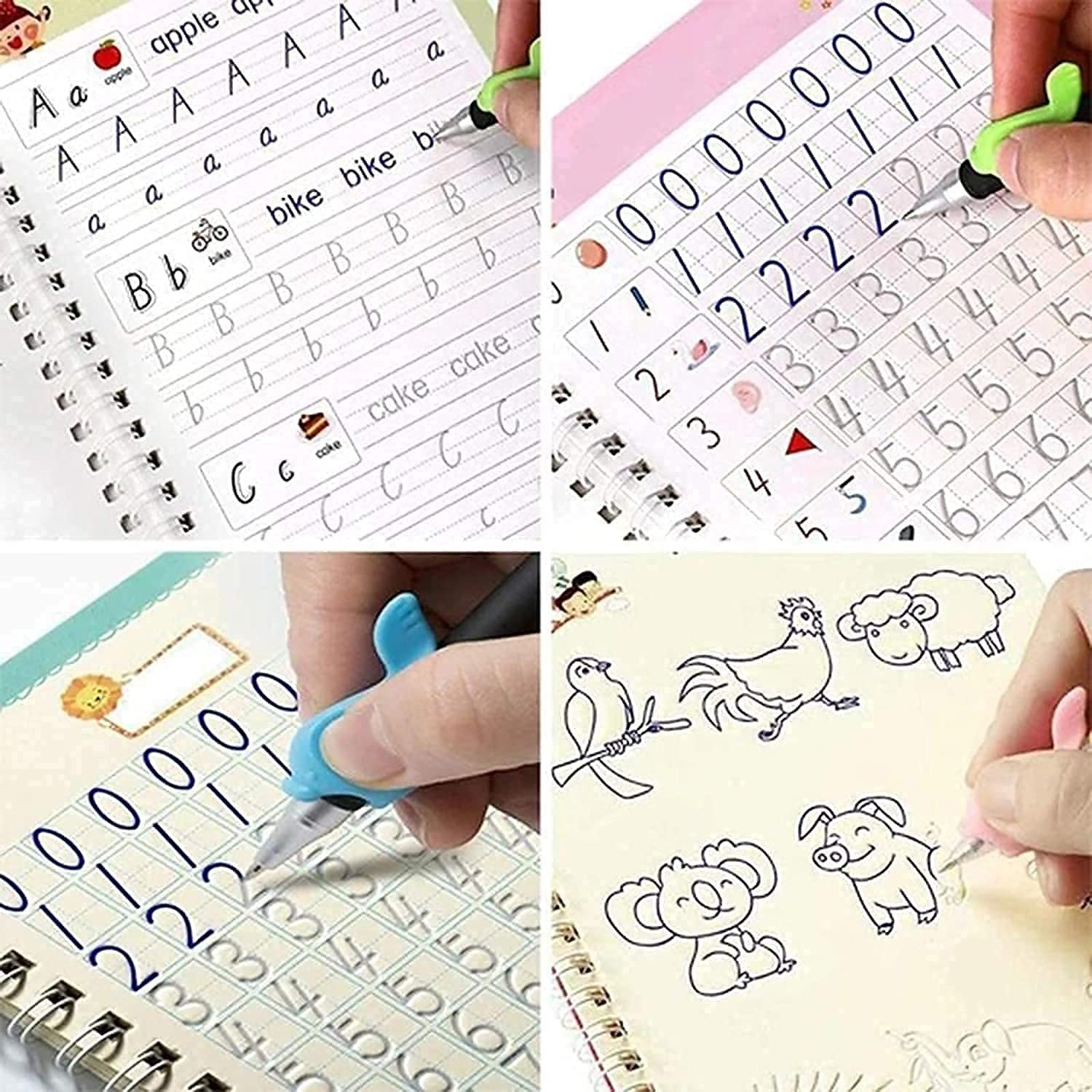 Shank Magic Practice Copybook Set with Reusable Ink & Grip