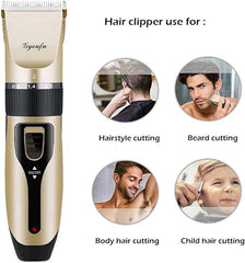 Rechargeable Cordless Dog & Beard Hair Trimmer with Clipper and Shaver