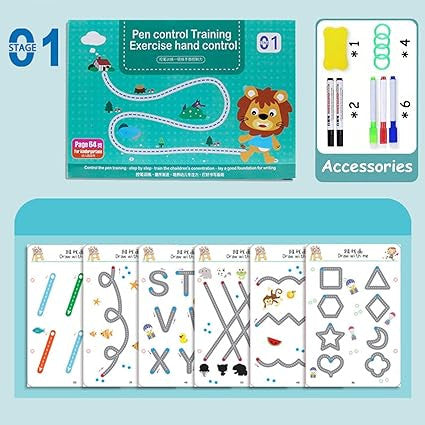 Magical Tracing Practice Workbook Set for Kids