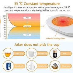 Auto Shut Off Thermostatic Coffee Cup Warmer Plate