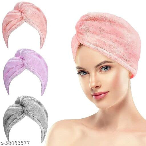Big Microfiber Hair Wrap Towel - Quick Dry, Absorbent & Gentle