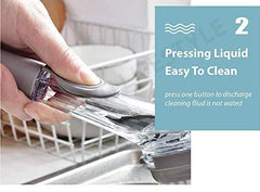 Kitchen Soap Dispenser & Dish Cleaning Brush Set with Refill