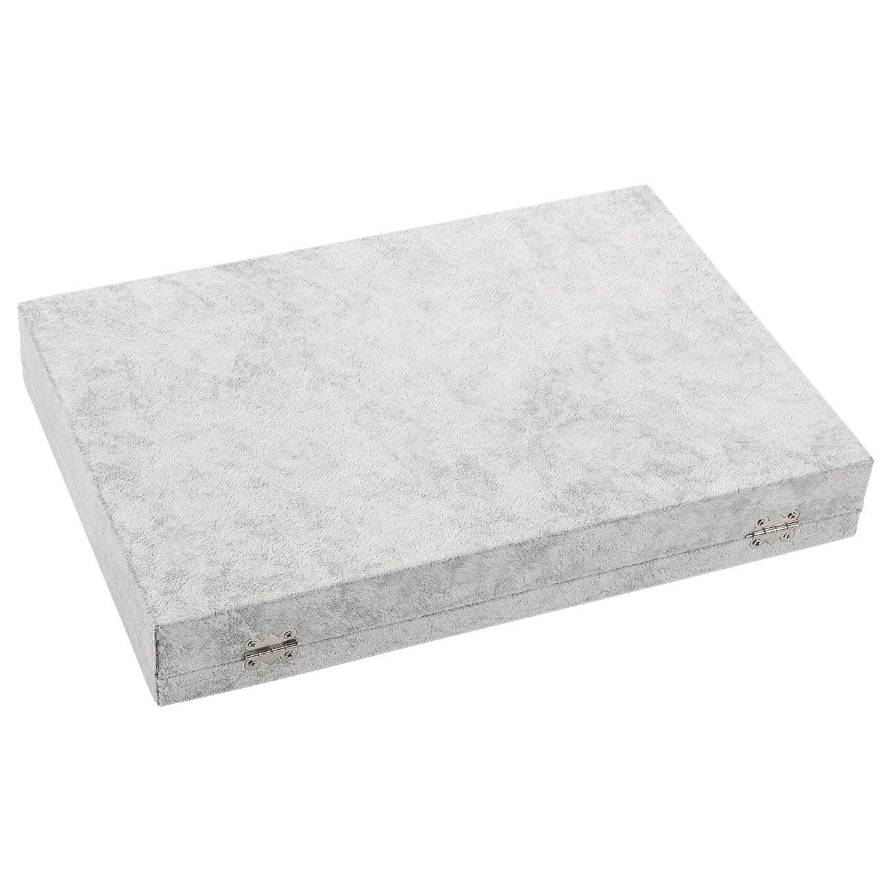 Elegant Velvet Lockable Jewelry Box for Travel and Home Storage