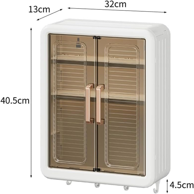 Wall Mount Kitchen & Bathroom Storage Box with Double Doors