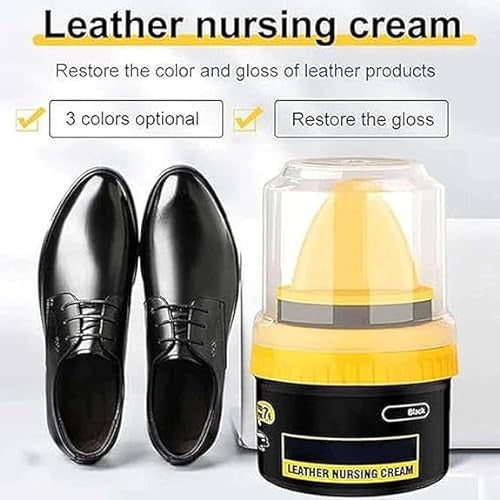 Black Leather Shoe Polish & Repair Cream - Liquid Shoe Polish