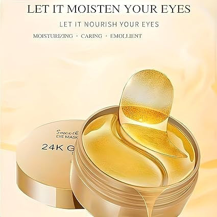 24K Gold Under Eye Patches for Dark Circle Removal